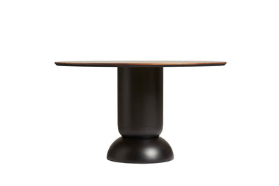 Ludo pietų stalas (130 cm) Tamsus