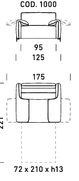Sofa - lova Carol