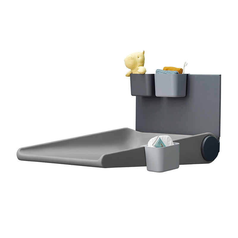 Leander Wally™ wall mounted changing table, Dusty grey