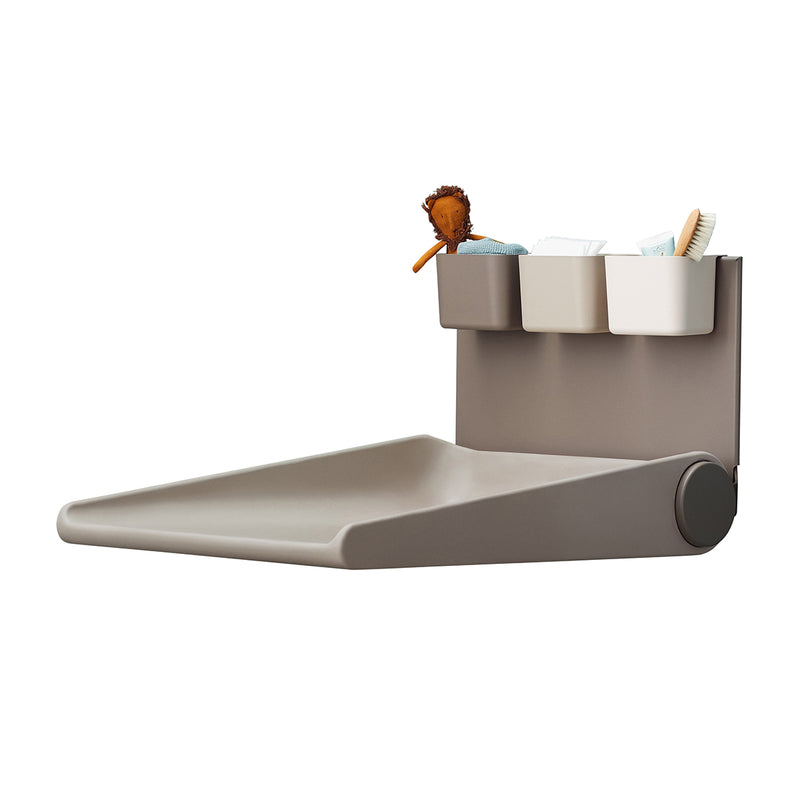 Leander Wally™ wall mounted changing table, Cappuccino