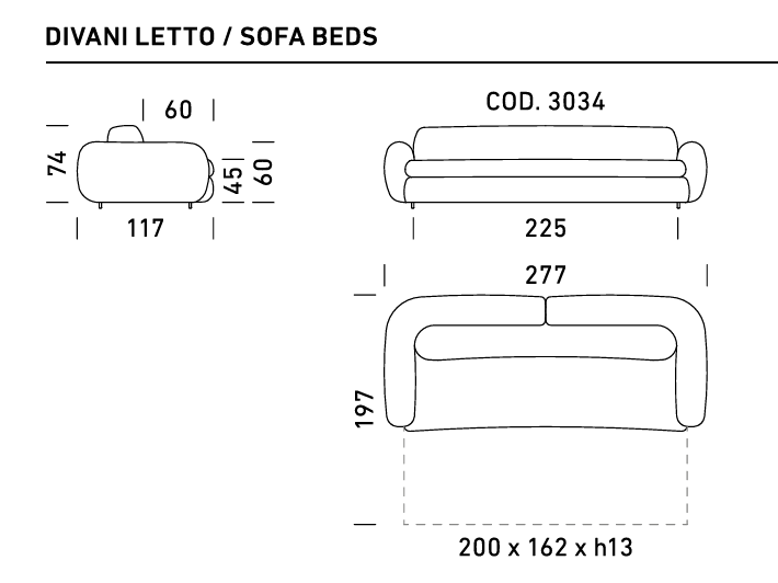 Sofa - lova Curvi