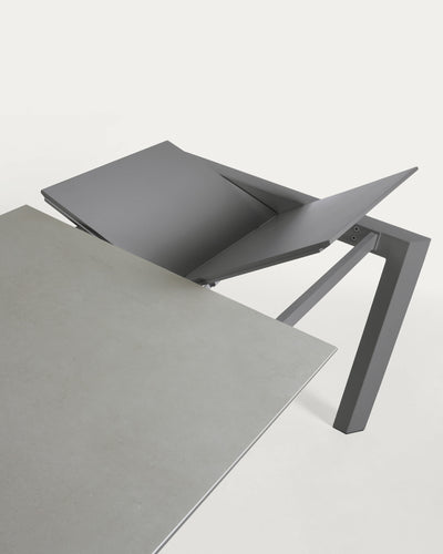 Išskleidžiamas  stalas Axis su porcelianu 160 (220) x 90 x 76 cm