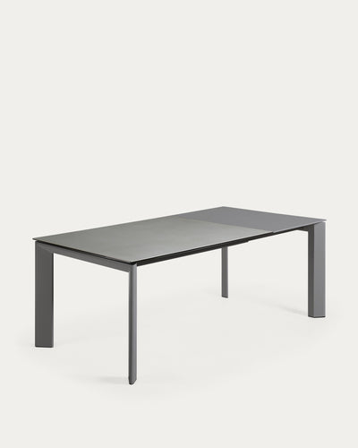 Išskleidžiamas  stalas Axis su porcelianu 160 (220) x 90 x 76 cm