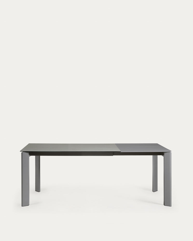 Išskleidžiamas  stalas Axis su porcelianu 160 (220) x 90 x 76 cm