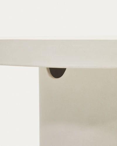Aiguablava balto cemento stalas Ø 120 cm