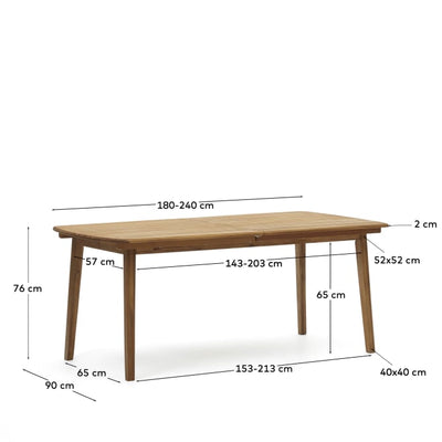 Išskleidžiamas stalas Thianna 180 (240) x 90 cm