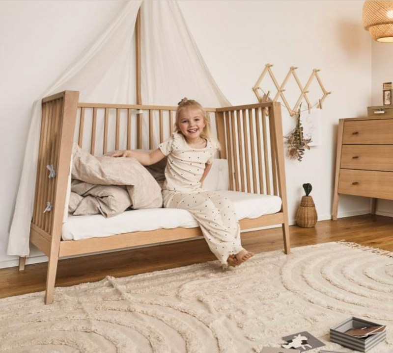 Leander Linea™ Baby Cot, Oak/ Ąžuolas