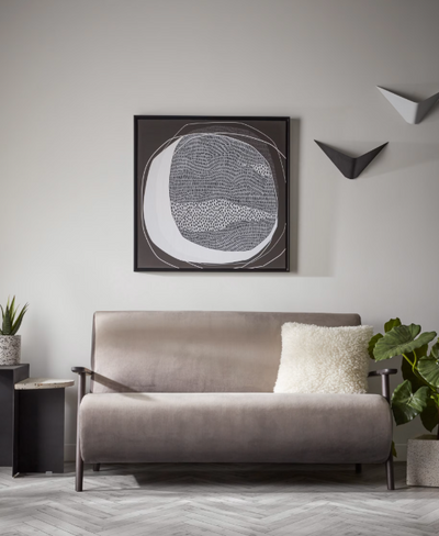 Ginebra juodos spalvos sieninis šviestuvas