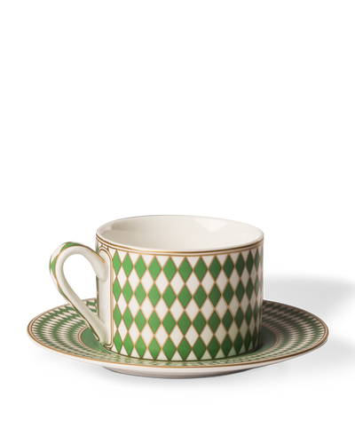 Porcelianiniai puodeliai Chess 4 vnt.