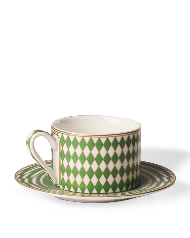 Porcelianiniai puodeliai Chess 4 vnt.