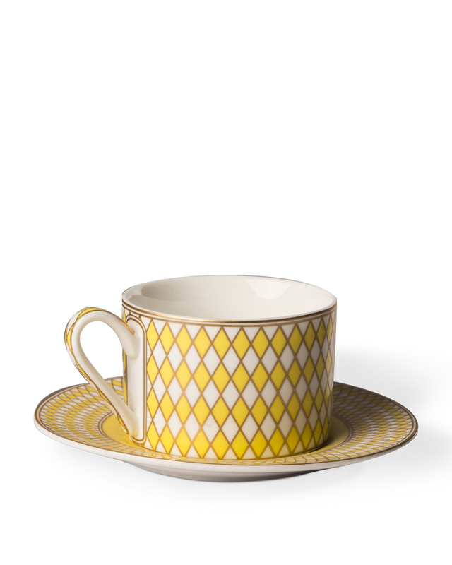 Porcelianiniai puodeliai Chess 4 vnt.