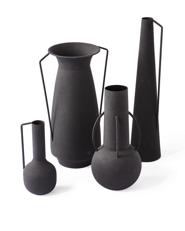 Vazos Black Roman vases   - 4 vienetų rinkinys